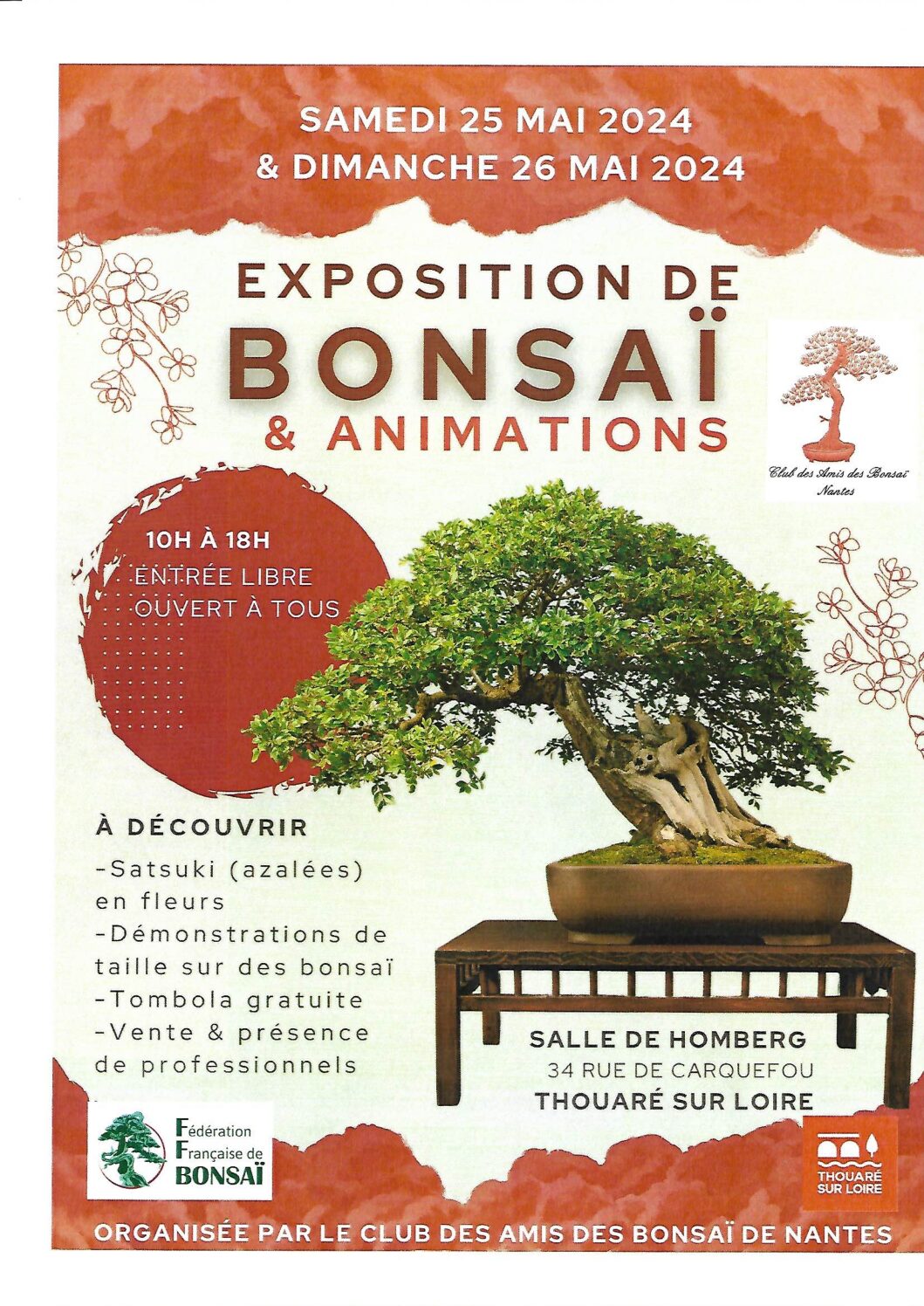 Exposition Bonsaï Club des Amis du Bonsaï de Nantes