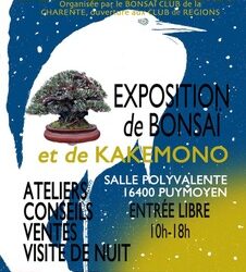 Exposition de Bonsaï, Commune de Puymoyen, les 21et 22 février 2026